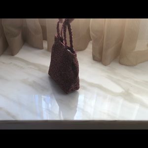 Beaded Moyna small satchel handbag